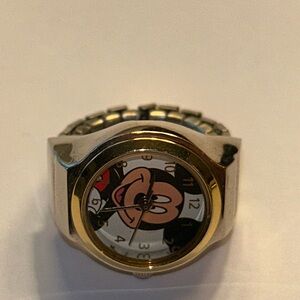 RARE Mickey Mouse watch ring - excellent condition